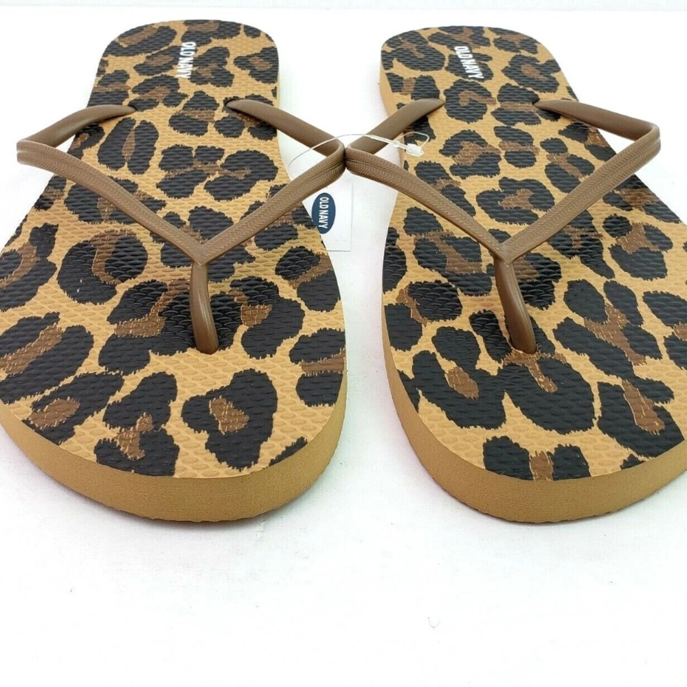 Old Navy Women's Animal Print Sandals - Brown and Black - Picture 7 of 7